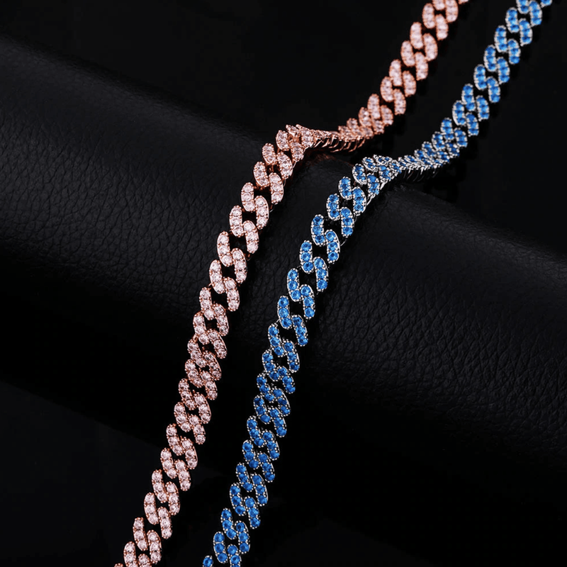 8MM ICY CUBAN LINK CHAIN 14K - ICECI