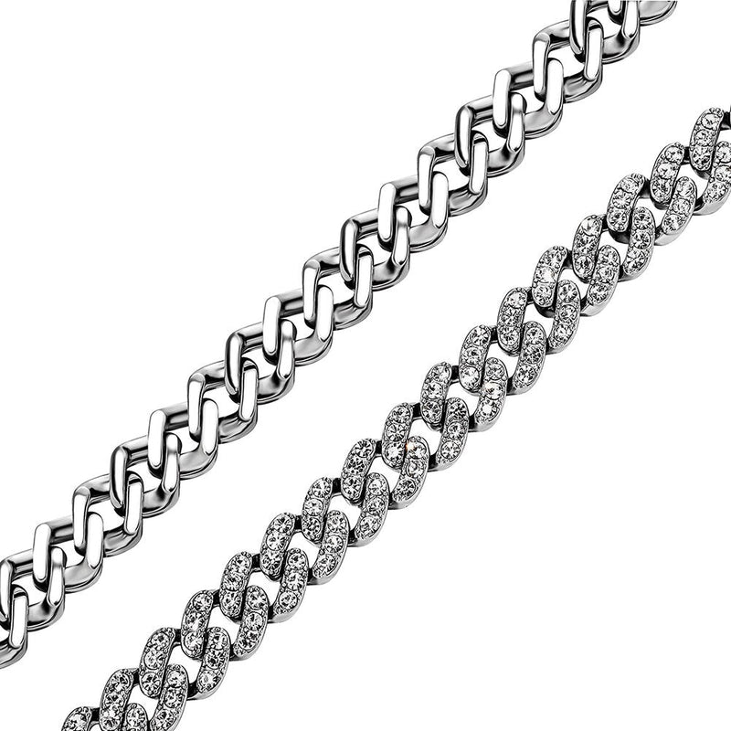 9mm Iced Cuban Bracelet 14K - ICECI