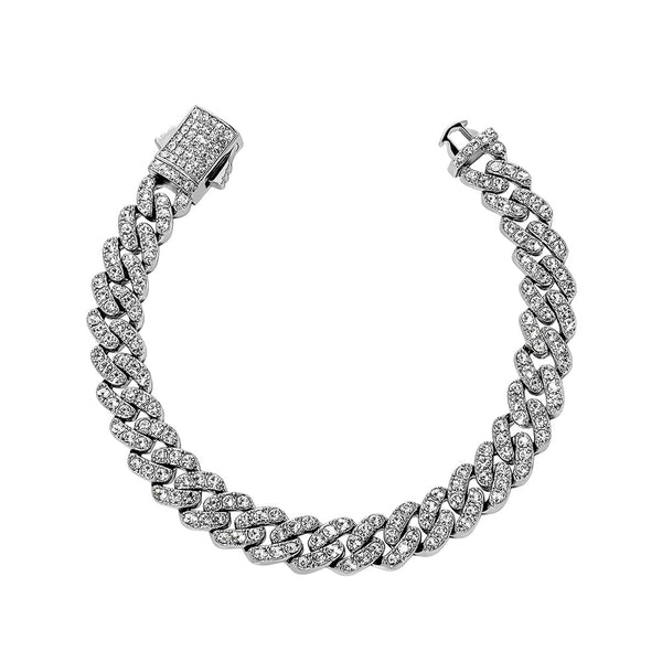 9mm Iced Cuban Bracelet 14K - ICECI