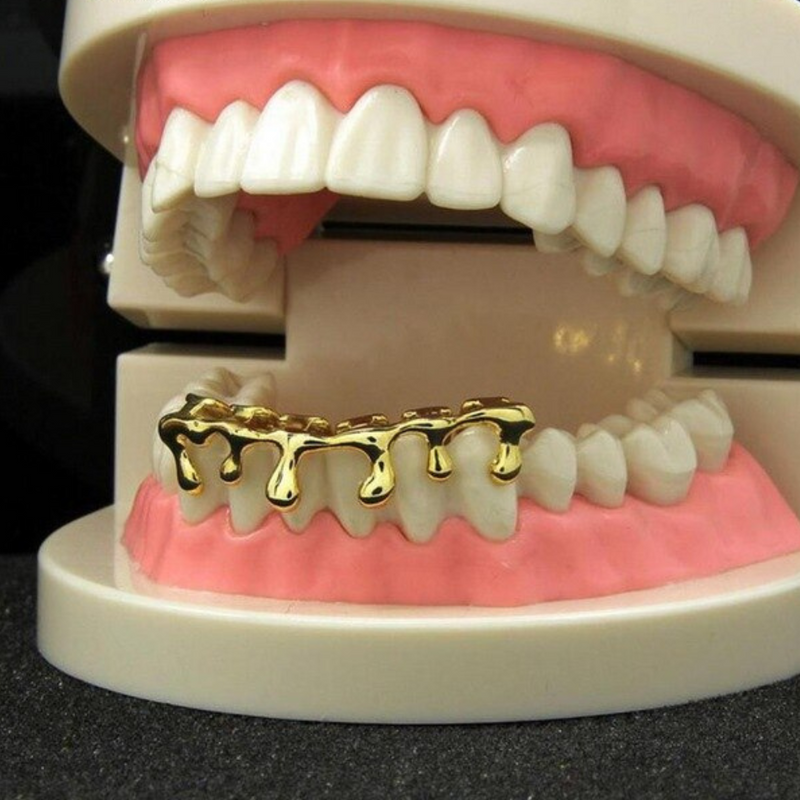 Bottom Drip Grillz 14K