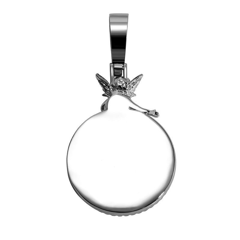 Angel Custom Photo Medallion Pendant 14K - ICECI