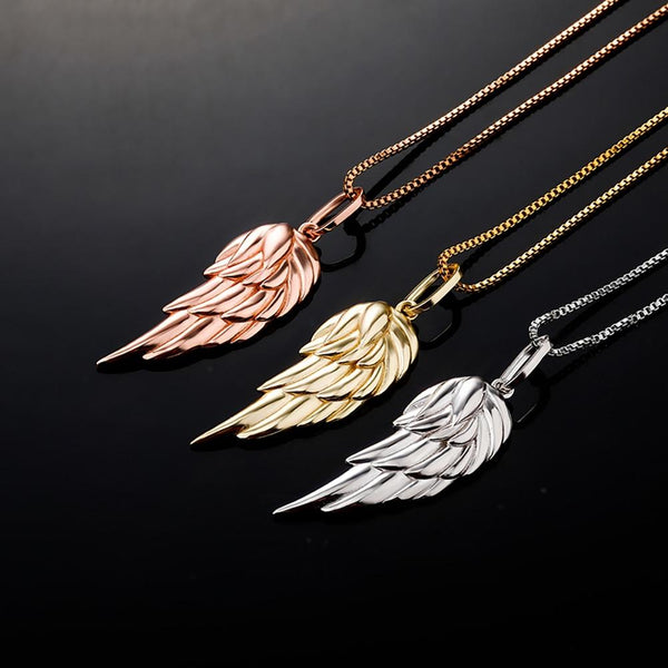 ANGEL WING PENDANT 14K X STERLING SILVER - ICECI