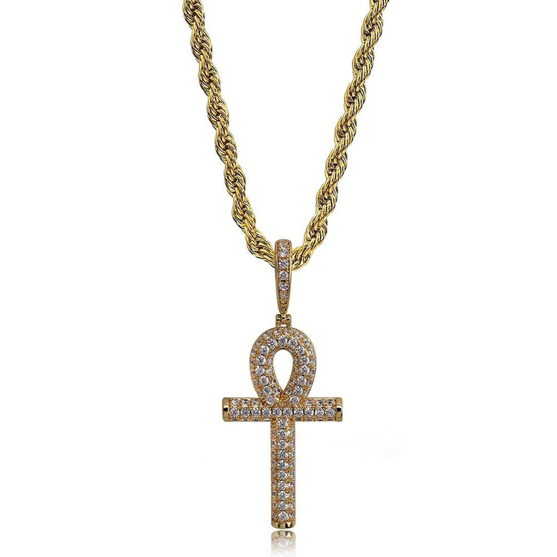 ANKH CROSS PENDANT 18K - ICECI