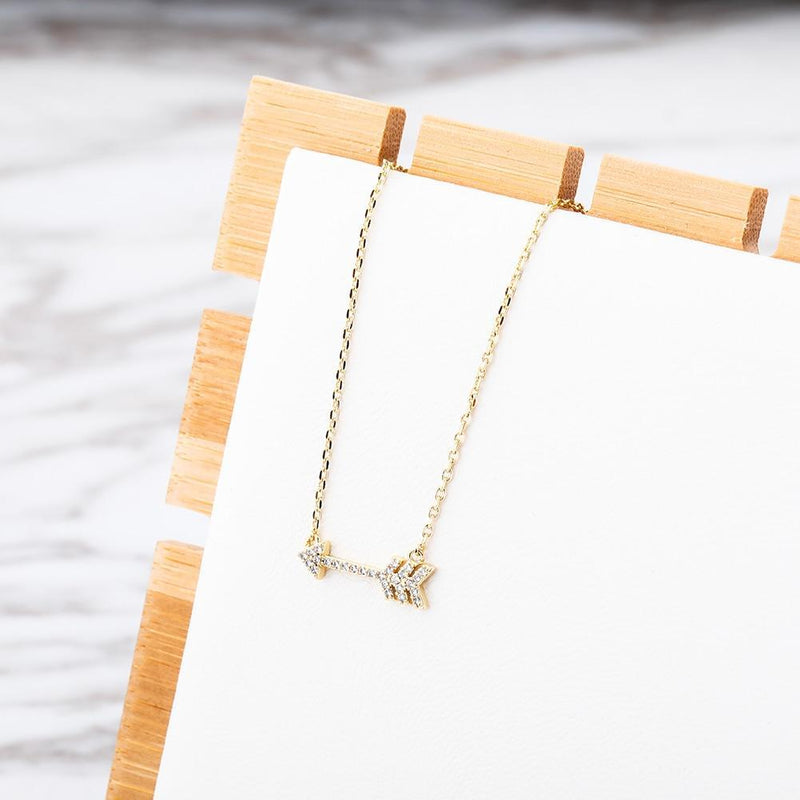 ARROW PENDANT 14K X STERLING SILVER - ICECI