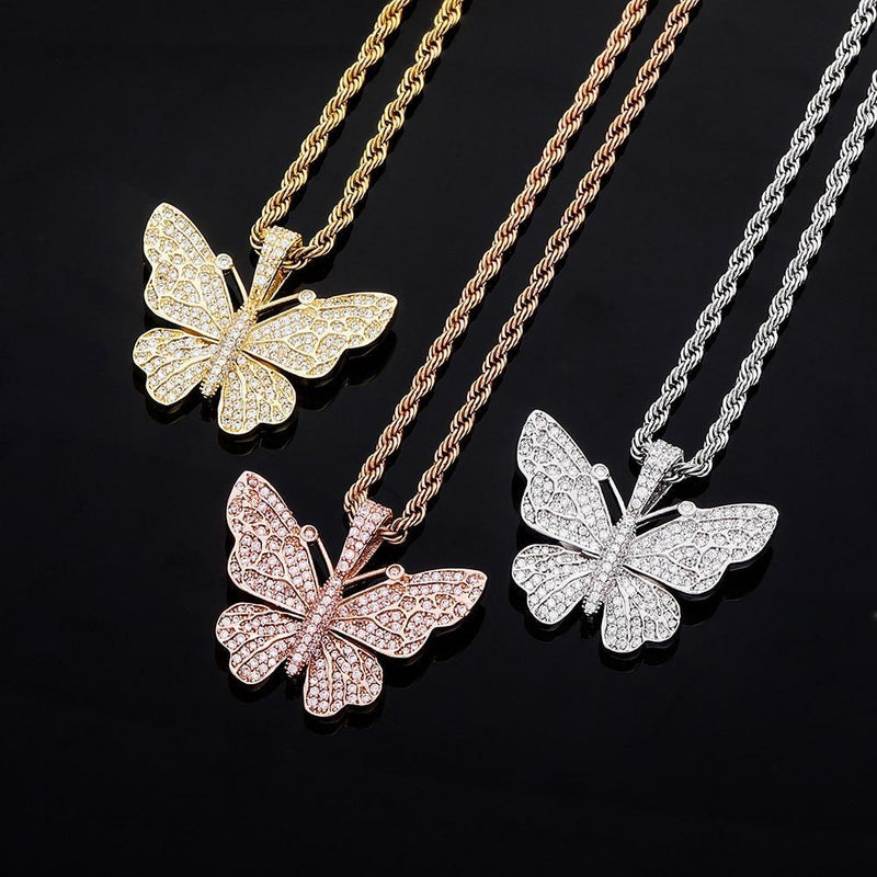 BABY BUTTERFLY PENDANT 14K - ICECI