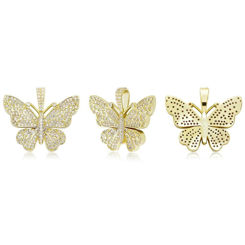 BABY BUTTERFLY PENDANT 14K - ICECI