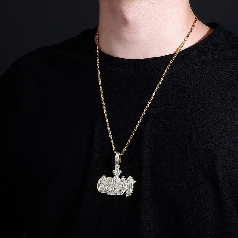 BAGUETTE ALLAH PENDANT 14K - ICECI