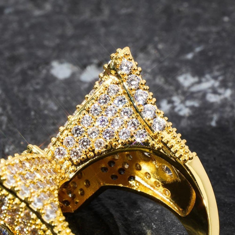 BAGUETTE BUTTERFLY RING 14K - ICECI