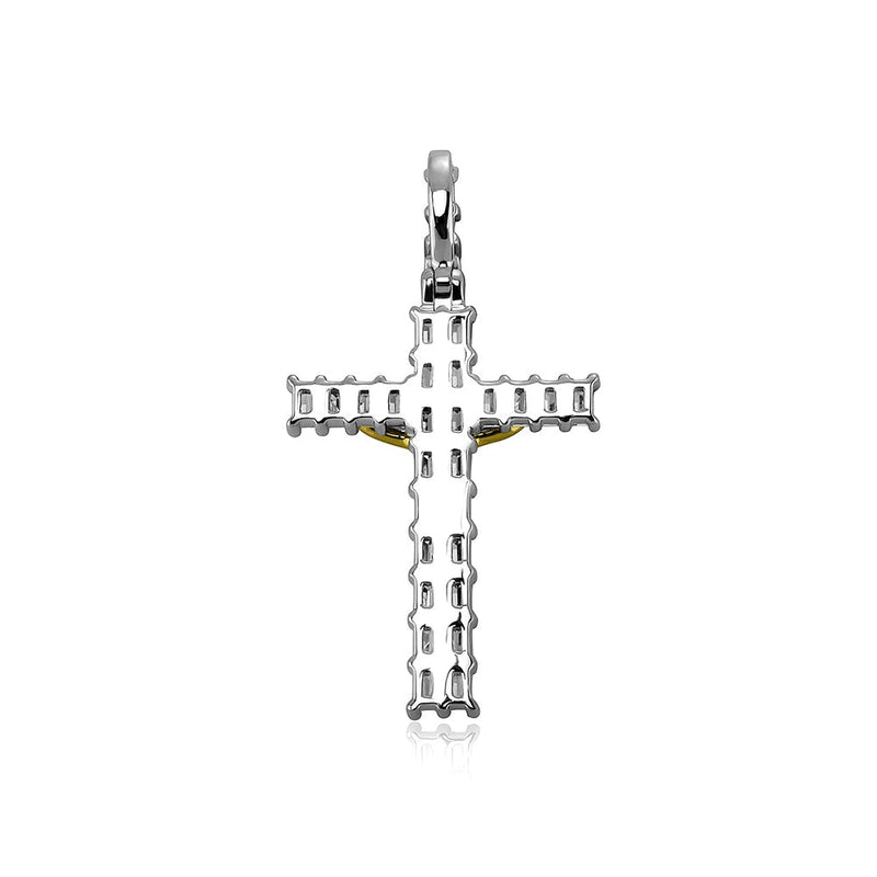 Baguette Crucifix Cross 14K - ICECI