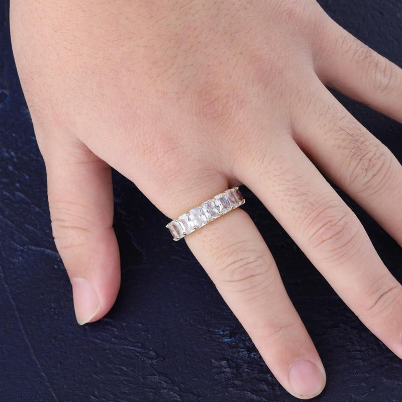 BAGUETTE RING 14K - ICECI