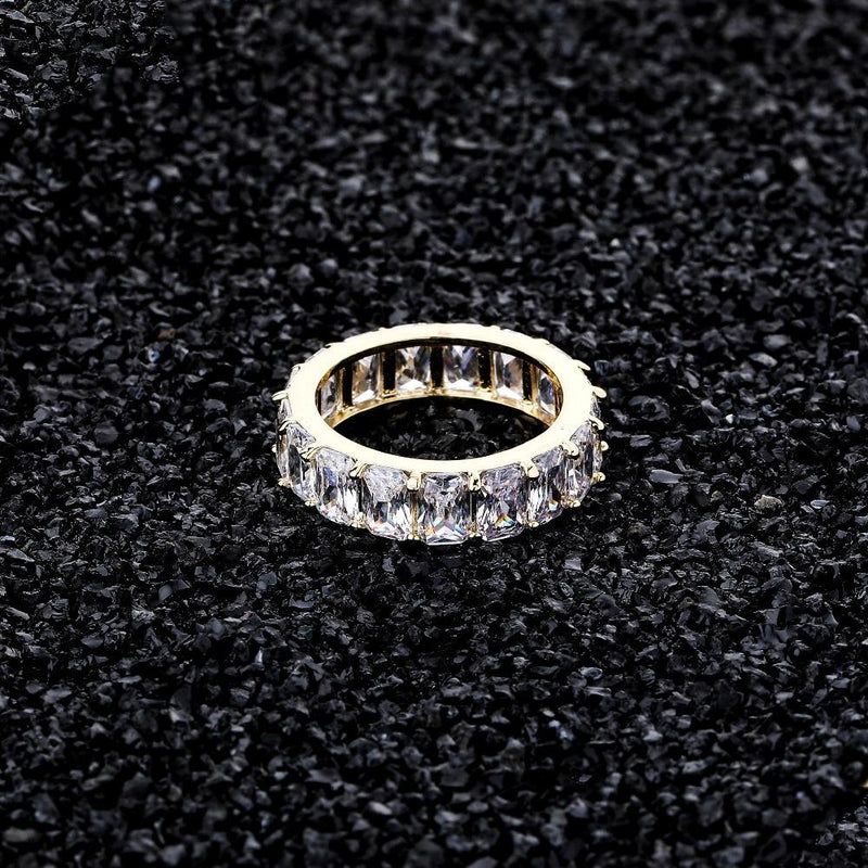 BAGUETTE RING 14K - ICECI