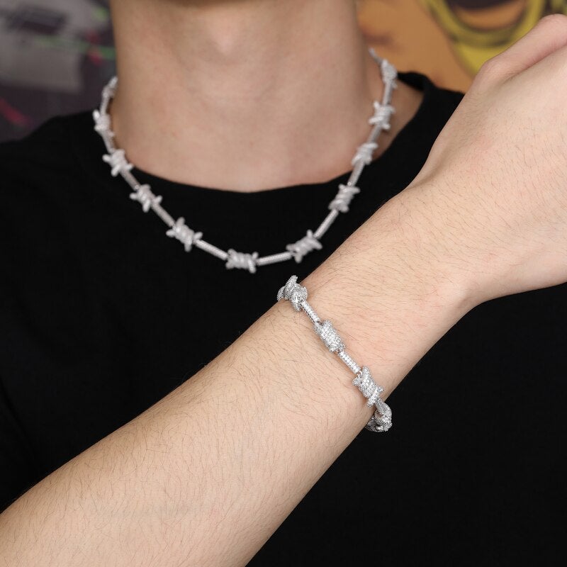 Barbed Wire Bracelet 14K - ICECI