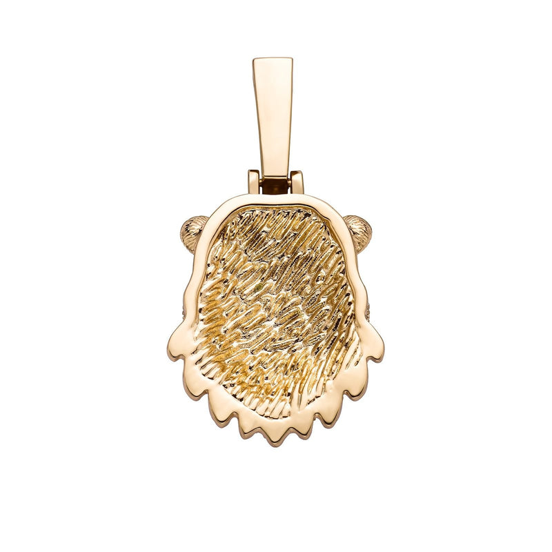 BEAR HEAD PENDANT 14K - ICECI