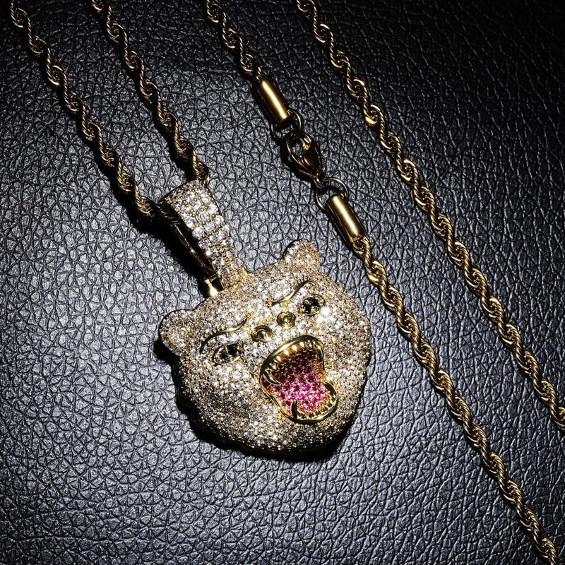 BEAST BEAR PENDANT 18K - ICECI