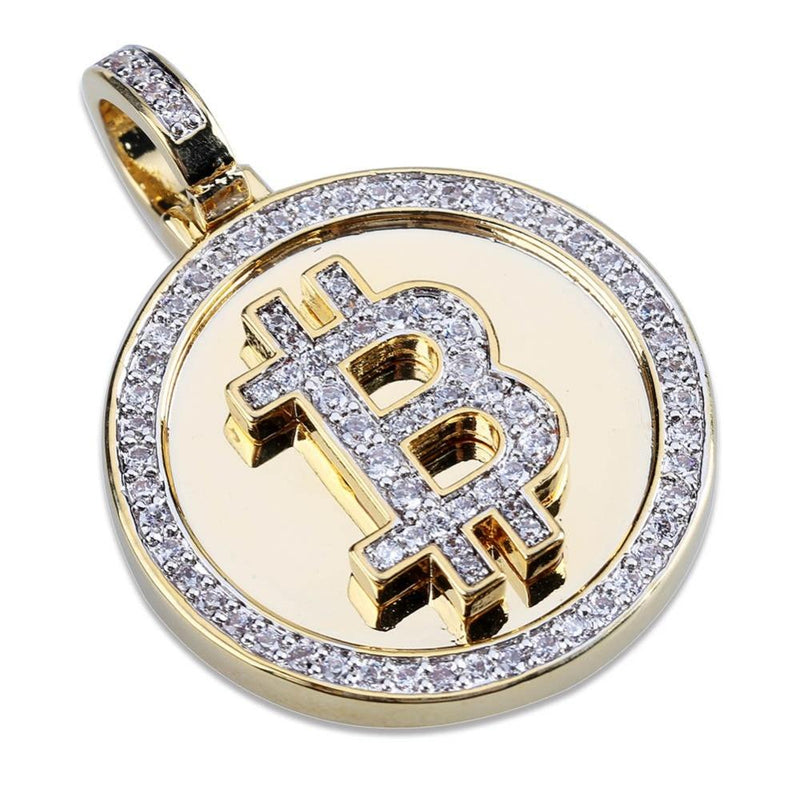 BITCOIN PENDANT 18K - ICECI