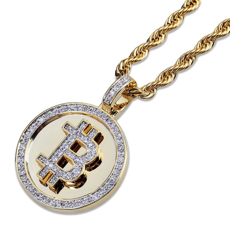 BITCOIN PENDANT 18K - ICECI