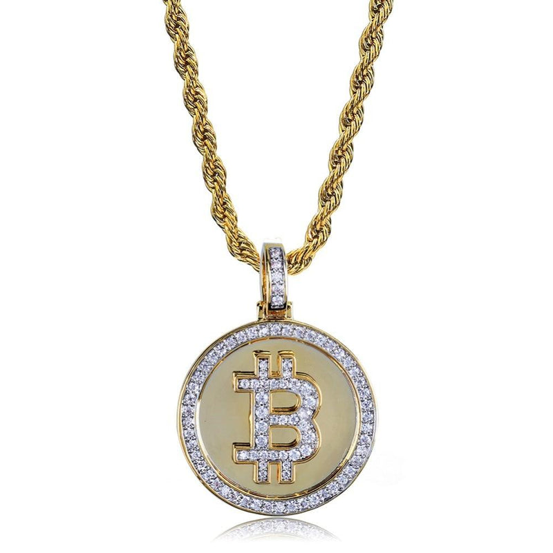 BITCOIN PENDANT 18K - ICECI