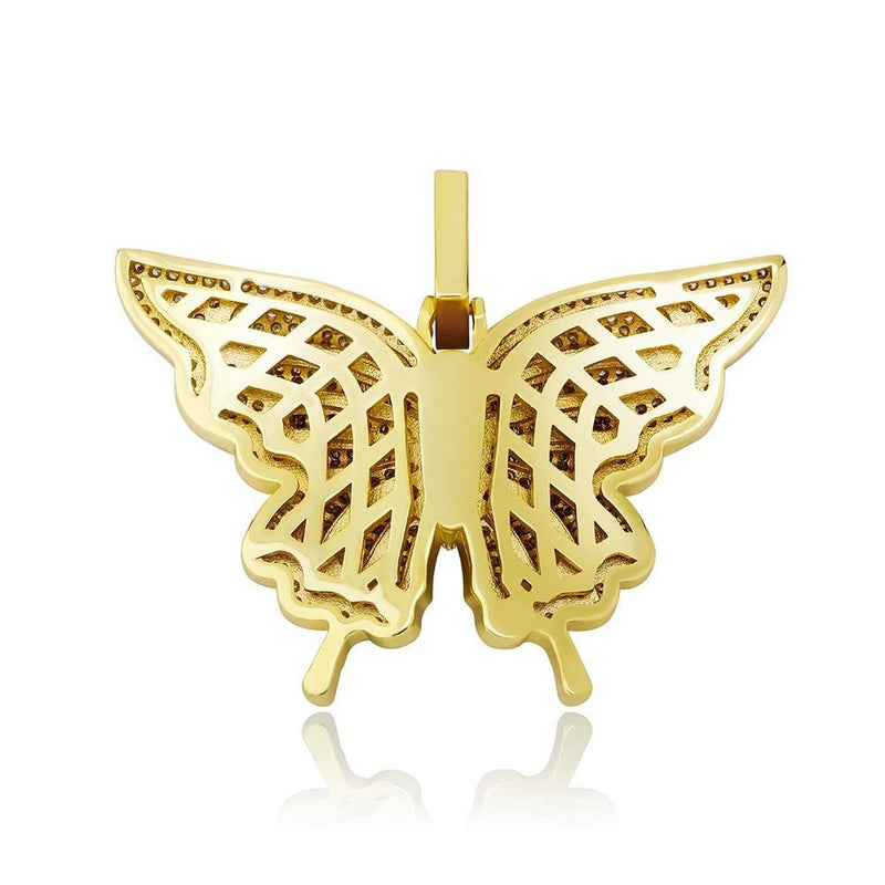 BLOSSOM BUTTERFLY PENDANT 14K - ICECI