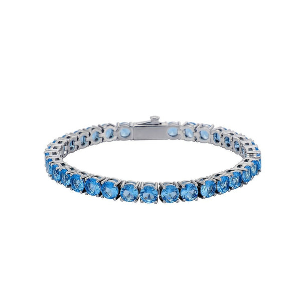 Blue Tennis Bracelet 14K - ICECI