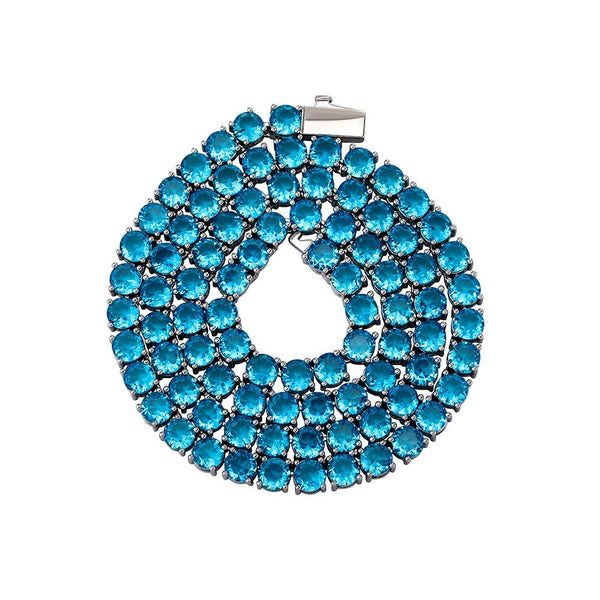 Blue Tennis Chain 14K - ICECI