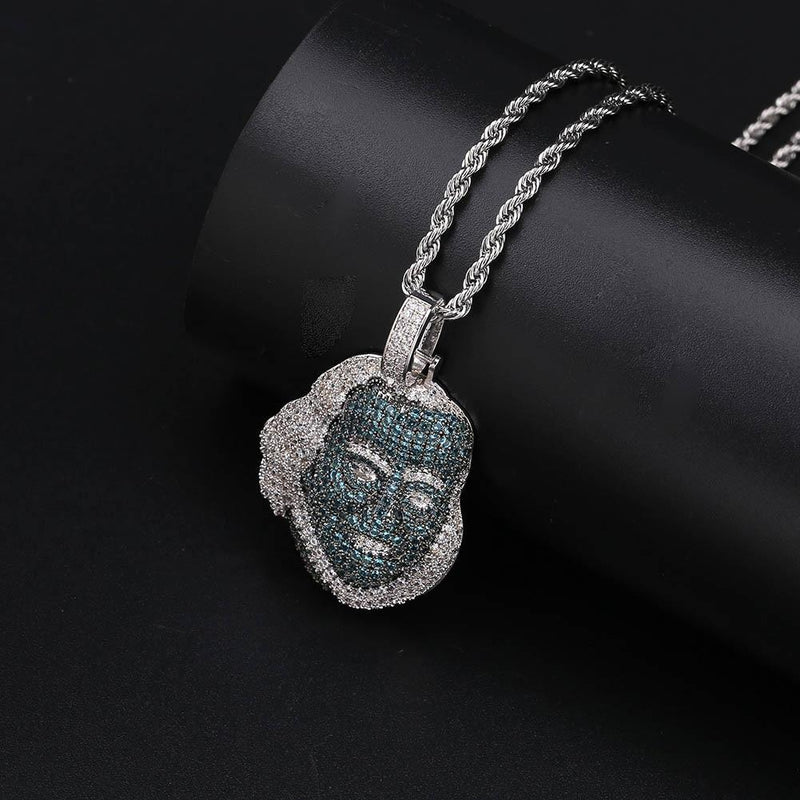 BLUEFACE BENJAMIN FRANKLIN PENDANT 18K - ICECI