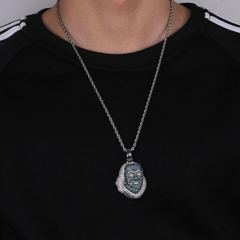 BLUEFACE BENJAMIN FRANKLIN PENDANT 18K - ICECI