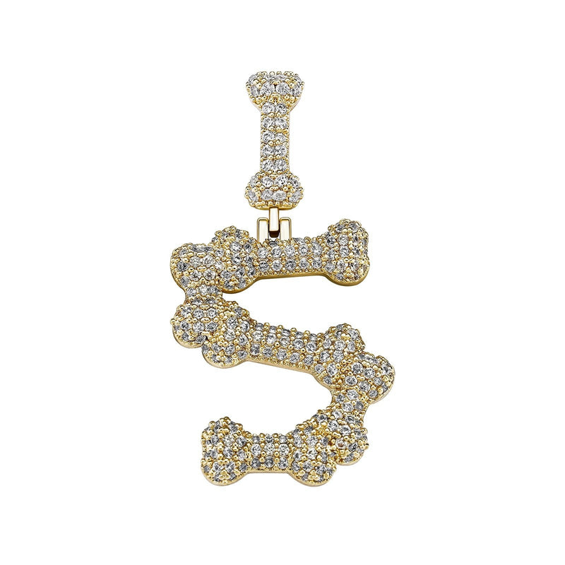 Bone Letter Pendant 14K - ICECI