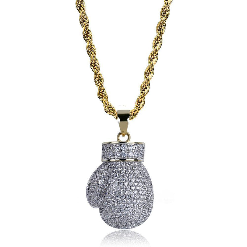 BOXING GLOVES PENDANT 18K - ICECI