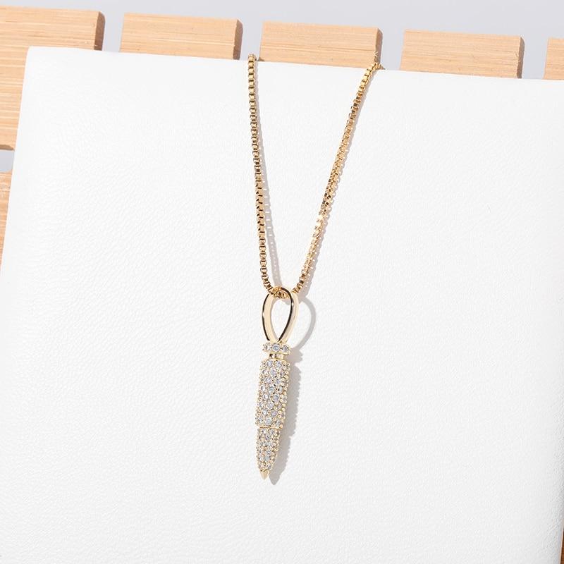 BULLET PENDANT 14K X STERLING SILVER - ICECI