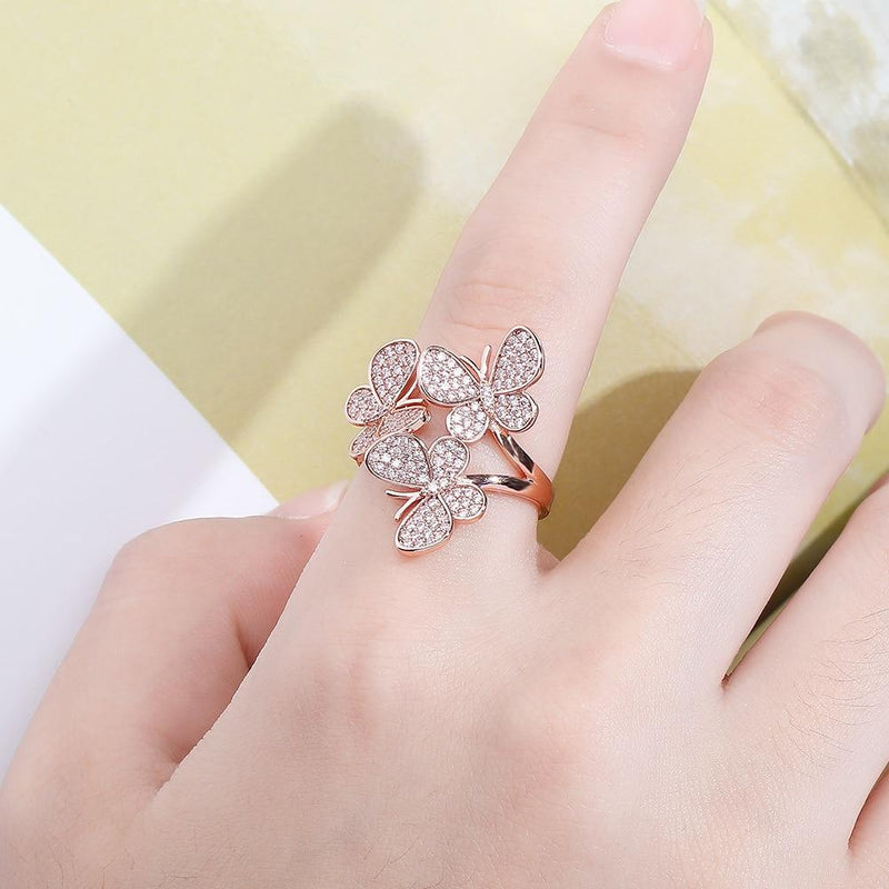BUTTERFLY EFFECT RING 14K - ICECI