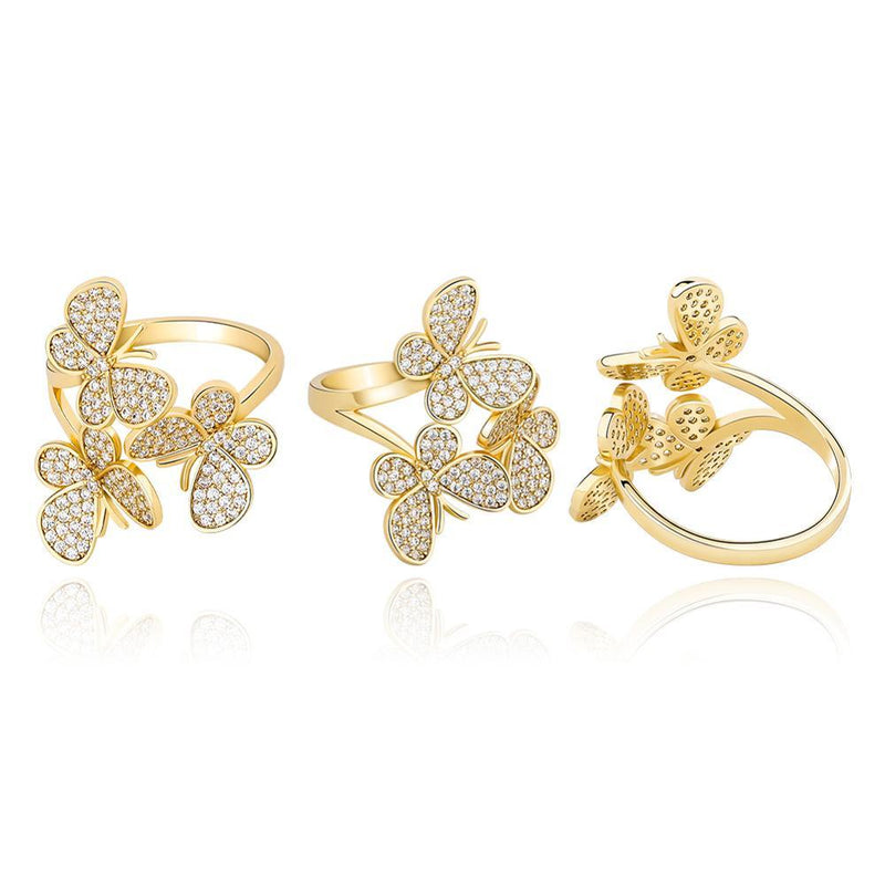 BUTTERFLY EFFECT RING 14K - ICECI