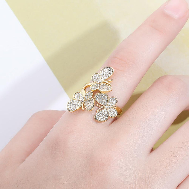 BUTTERFLY EFFECT RING 14K - ICECI