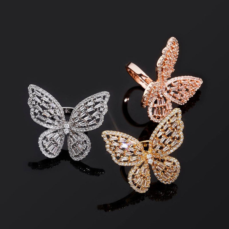 BUTTERFLY SPIRIT RING 14K - ICECI