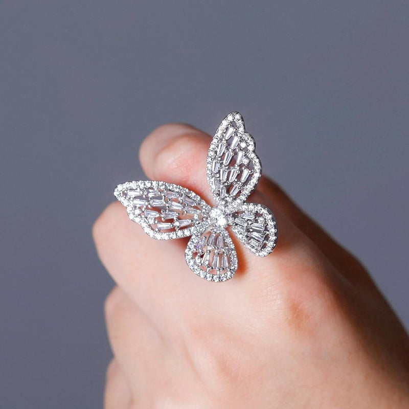 BUTTERFLY SPIRIT RING 14K - ICECI