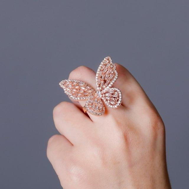 BUTTERFLY SPIRIT RING 14K - ICECI