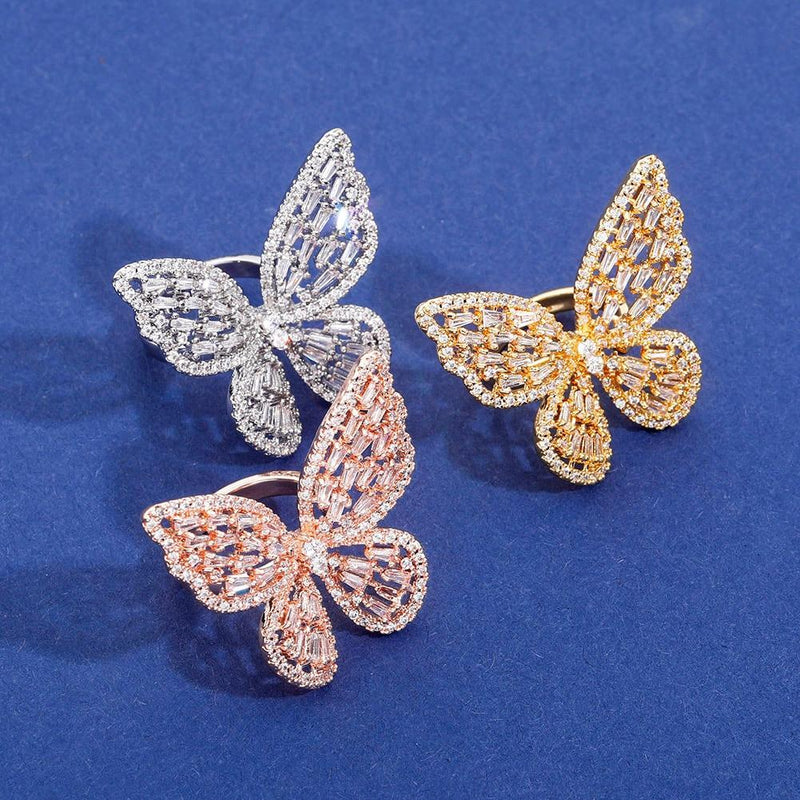 BUTTERFLY SPIRIT RING 14K - ICECI