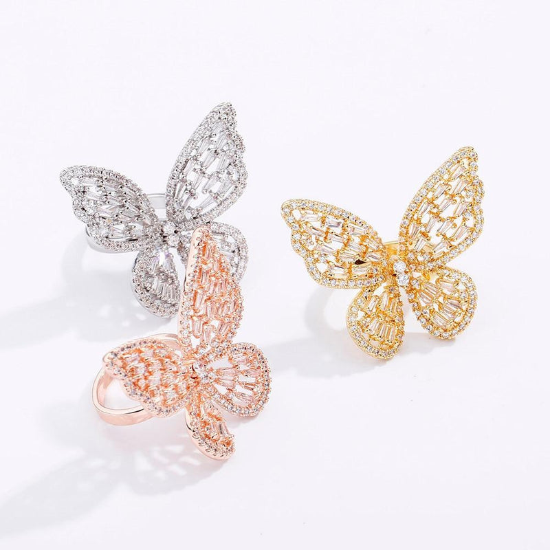 BUTTERFLY SPIRIT RING 14K - ICECI