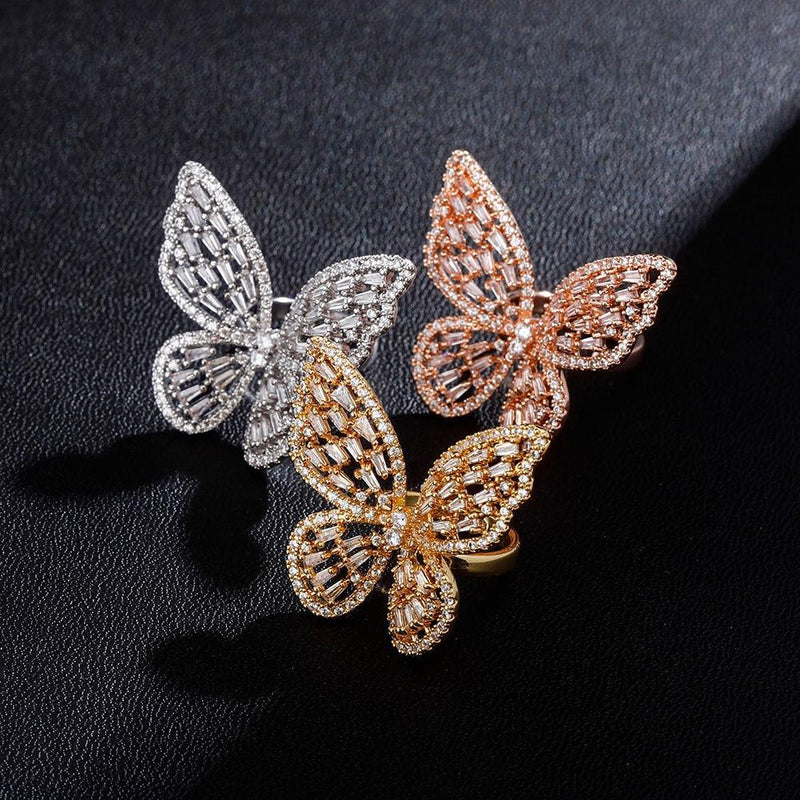 BUTTERFLY SPIRIT RING 14K - ICECI