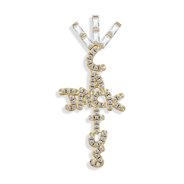 CACTUS JACK CROSS PENDANT 18K - ICECI