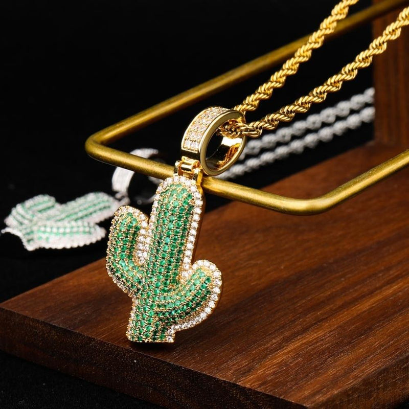 CACTUS PENDANT 18K - ICECI