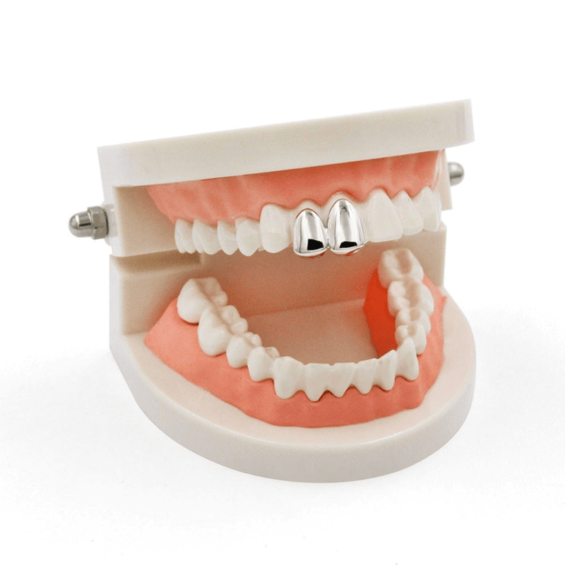 CANINE DOUBLE CAPS GRILLZ 14K - ICECI