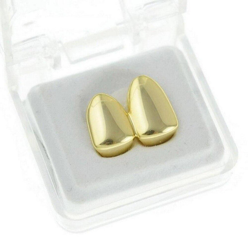 CANINE DOUBLE CAPS GRILLZ 14K - ICECI