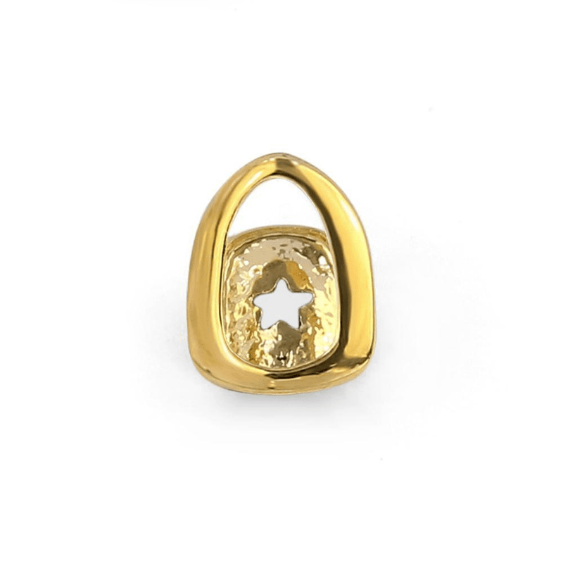 CANINE OPEN FACE SINGLE CAP GRILLZ 14K - ICECI