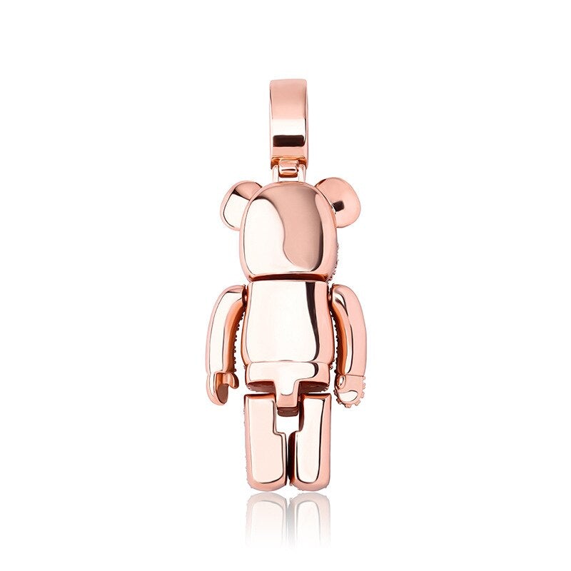 Cartoon Bear Doll Pendant 14K - ICECI