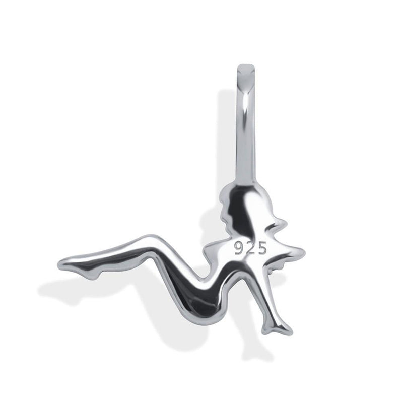 CHARM LADY PENDANT 14K X STERLING SILVER - ICECI