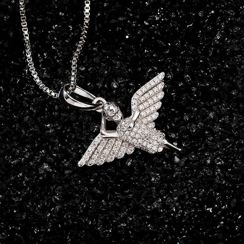 CHERUB ANGEL PENDANT 14K X STERLING SILVER - ICECI