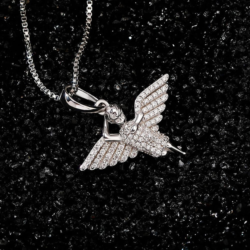 CHERUB ANGEL PENDANT 14K X STERLING SILVER - ICECI