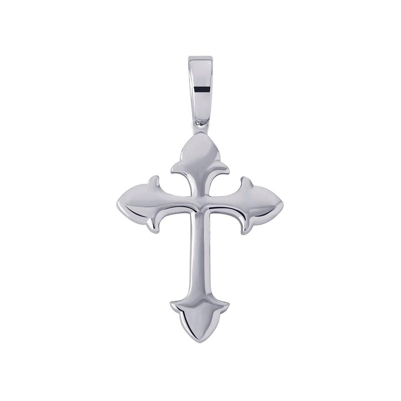 CLUSTERED INFINITY CROSS PENDANT 14K - ICECI