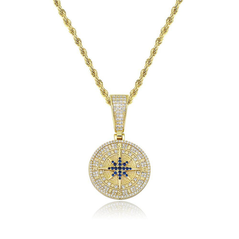 COMPASS PENDANT 14K - ICECI