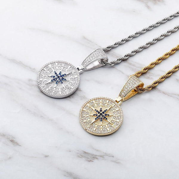 COMPASS PENDANT 14K - ICECI